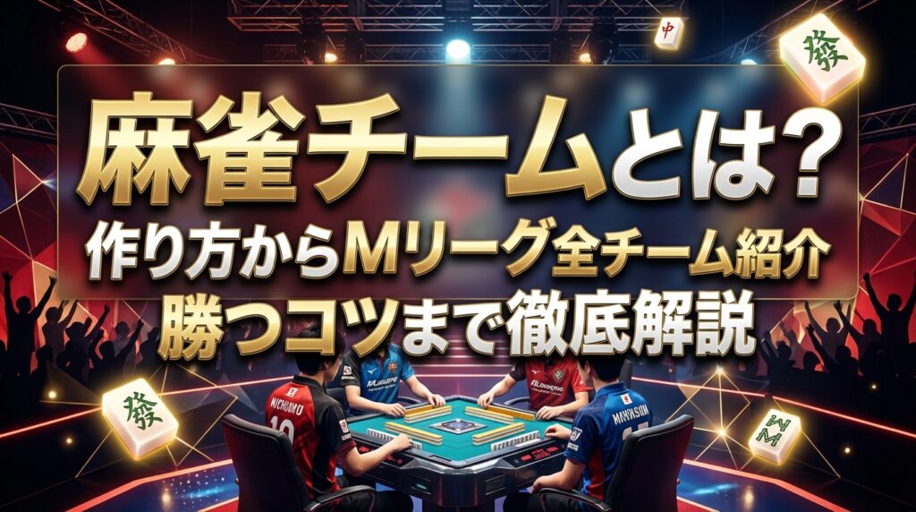 麻雀チームとは？作り方からMリーグ全チーム紹介・勝つコツまで徹底解説