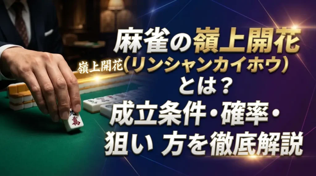 麻雀の嶺上開花（リンシャンカイホウ）とは？成立条件・確率・狙い方を徹底解説