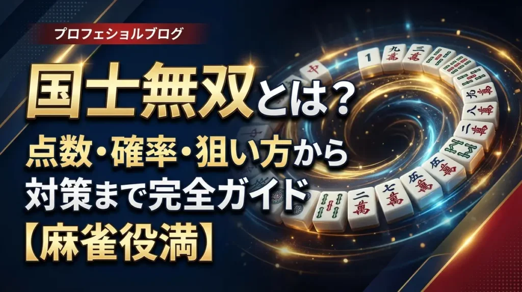 国士無双とは？点数・確率・狙い方から対策まで完全ガイド【麻雀役満】