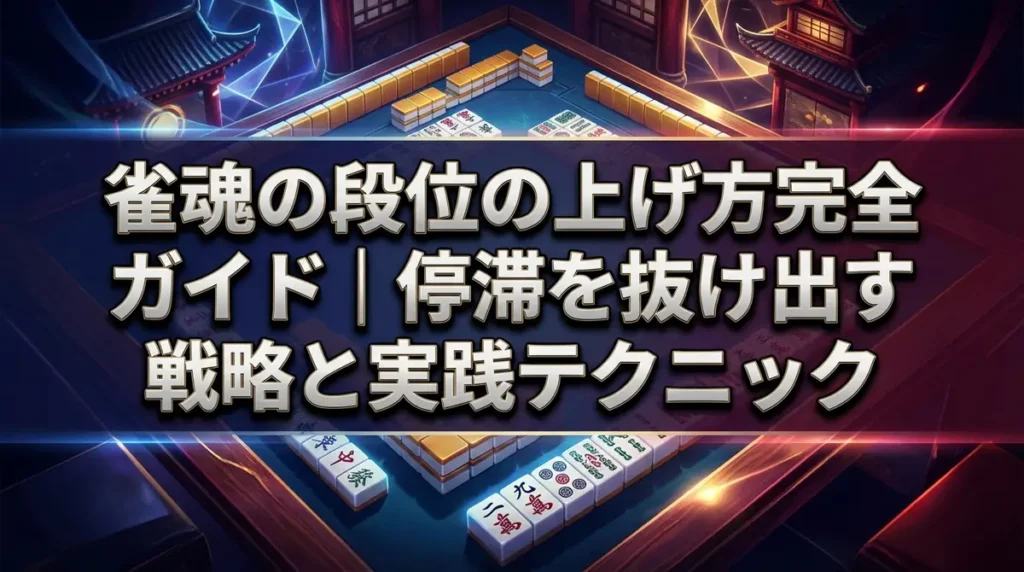 雀魂の段位の上げ方完全ガイド｜停滞を抜け出す戦略と実践テクニック