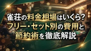 雀荘の料金相場はいくら？フリー・セット別の費用と節約術を徹底解説